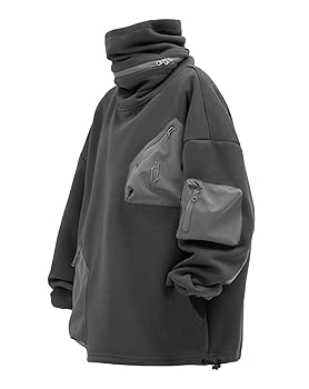 Niepce Inc Streetwear High Neck Men's Hoodie (as1, alpha, m